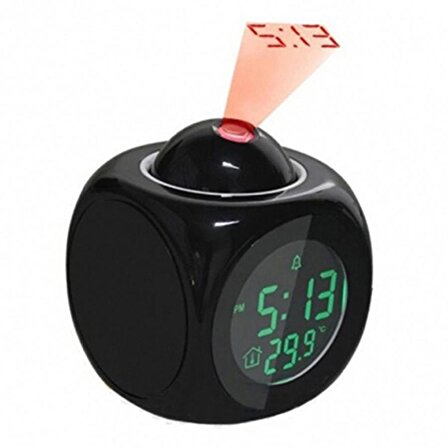 Gplus CJ2028 Projektörlü Termometreli Alarmlı Konuşan Masa Saati