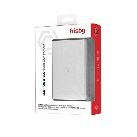 FRISBY FHC-2585S 2.5" USB 3.0 SATA DİSK KUTUSU