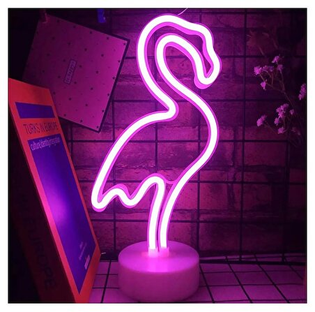 Misyon Flamingo Neon Lamba 17,5X6X25,5Cm Mis-7621-6