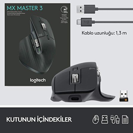 Logitech MX Master 3S - wireless mouse, black