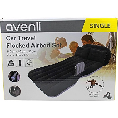 Avenli Floked Air Bed Tek Kişilik 180CM*85CM*33M