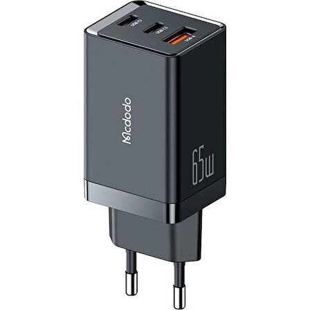 Mcdodo CH-1540 USB 65 Watt Hızlı Şarj Aleti Siyah