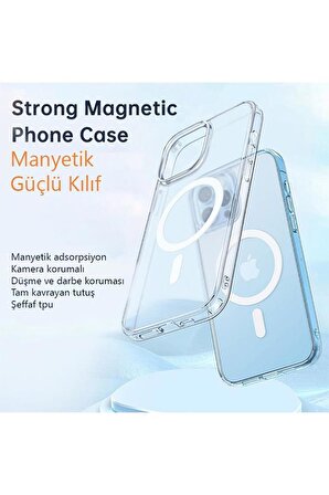 Mcdodo Iphone 13 Uyumlu Şeffaf Mat Magsafe Kılıf PC-1650
