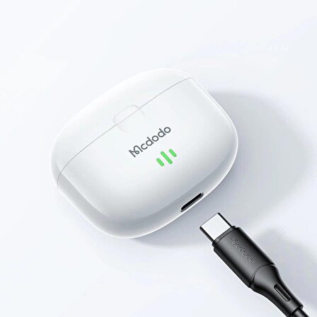 Mcdodo HP-2780 Tws Bluetooth 5.1 Bağlantılı Kulakiçi Kulaklık-Beyaz