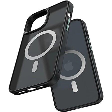 Mcdodo İphone 14 Uyumlu Mat Siyah Magsafe Kılıf PC-3100