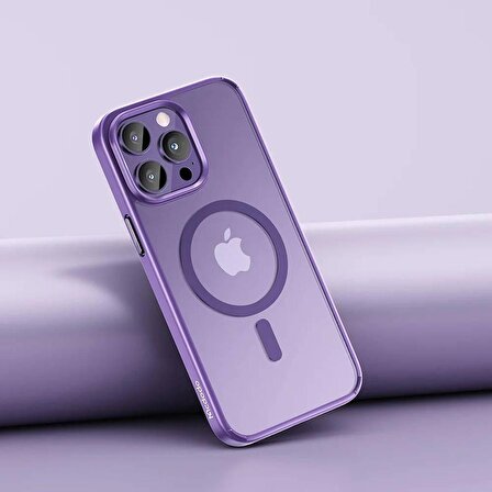 Mcdodo PC-5354 iPhone 15 Uyumlu Magsafe Kılıf -Mor