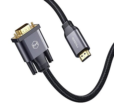 Mcdodo CA-7770 HDMI to VGA Çevirici Kablo 1080P HD 2 Metre