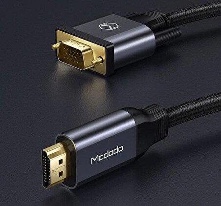 Mcdodo CA-7770 HDMI to VGA Çevirici Kablo 1080P HD 2 Metre