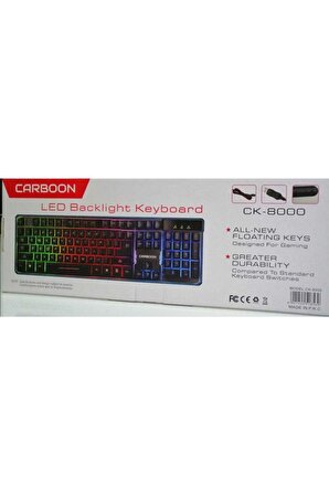 Carbon Ck-800 Led Backlight Keyboard Oyuncu Klavyesi