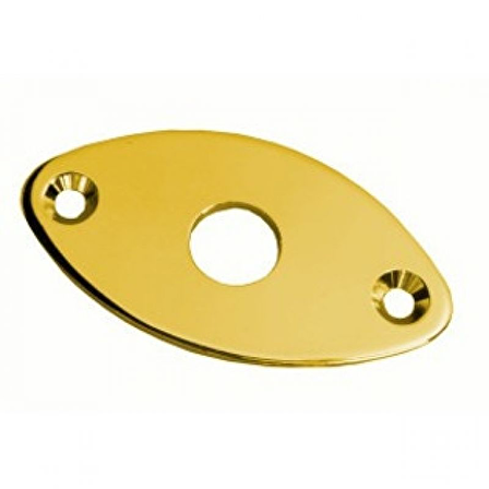 Dr Parts JP1/GD Oval Metal Jack Plate (Gold)