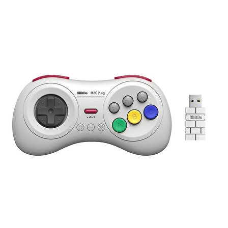 8Bitdo M30 2.4G Kablosuz Gamepad Oyun Kolu Nintendo Switch ,Sega Genesis Mini Ve Mega Drive Mini Uyumlu