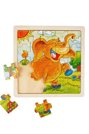 20 Parçalık Ahşap Puzzle: Woody Hayvanlar ile Eğlenceli Zamanlar!