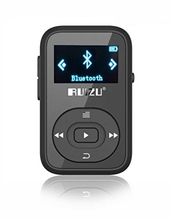 RUIZU X26 Bluetooth MP3 Çalar 8 GB FM Radyo Siyah