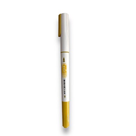 Maxx Hp 7310 Çift Uçlu Brush Marker – Koyu Sarı