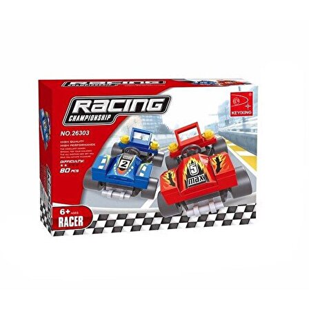 Ausini - Asya Brick 26303 Lego Racer Yarış 80 Parça 