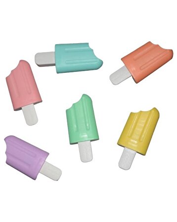 Dondurma Şekilli Fosforlu Kalem Seti 6 Renk M-817
