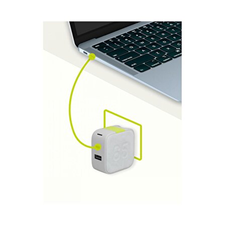 Infinity Lab InstantCharger 65W 2 USB Şarj Aleti Siyah