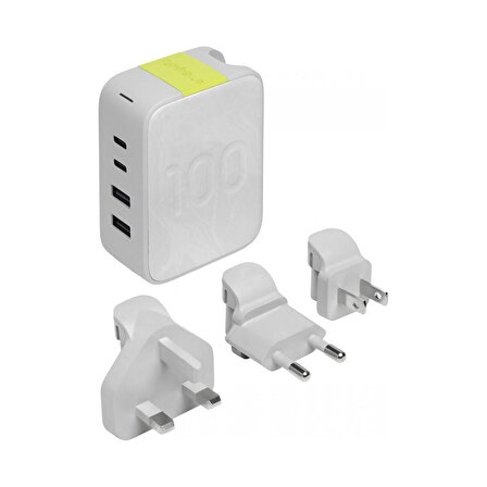 Infinity Lab InstantCharger 100W 4 USB Şarj Aleti Beyaz