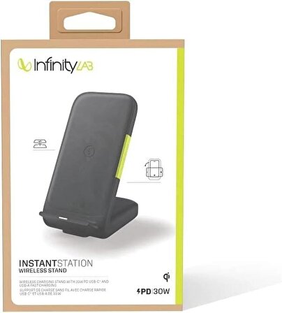 InfinityLab by Harman - InstantStation Wireless Şarj Standı, 33W, Siyah
