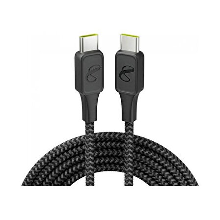 InfinityLab Instant Connect Kablo USB-C USB-C,Siyah,1.5m