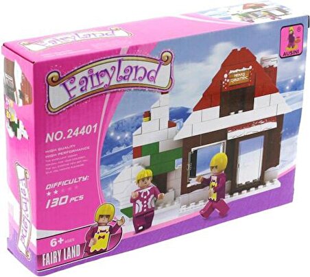 Ausini-Asya Brick 24401 Fairyland Serisi, Dağ Evi 130 Parça