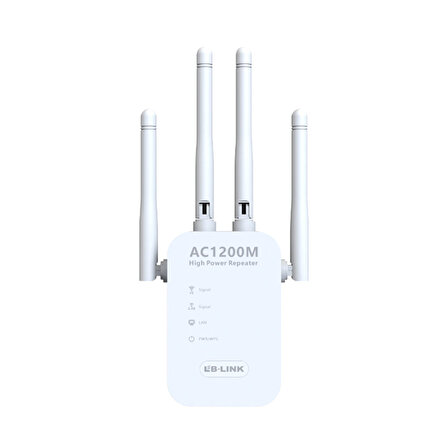 LB-Link Alan 1200 Mbps Çift Bantlı Sinyal Genişletici Router 4 Antenli Wifi İnternet Güçlendirici