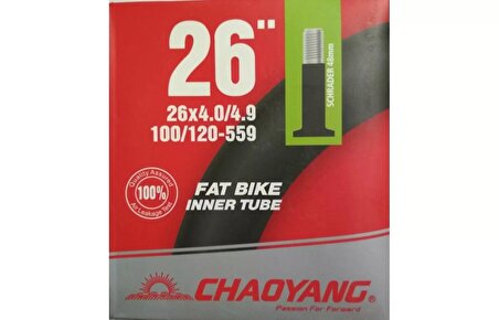 Chayong İç Lastik 26x4.0x4.9 Av-48 mm Kalın Sibop - Y082803