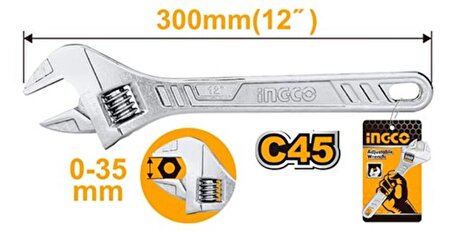 İngco HADW131122 Kurbağacık Anahtar 300 mm