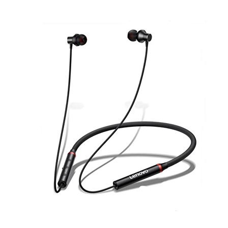 Lenovo HE05X Manyetik Neckband Kablosuz Bluetooth 5.0 Kulaklık Siyah