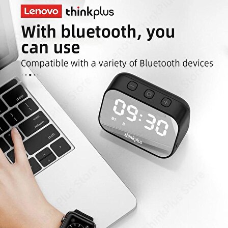 Lenovo TS13 Alarmlı Bluetooth Hoparlör Siyah