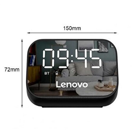 Lenovo Thinkplus TS13 Alarm Saatli Kablosuz Bluetooth Hoparlör