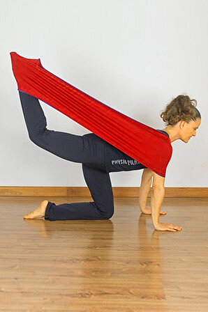 Yoga Fascia Fitness Platess Dans Akrobasi Bant Sıkılaştırıcı Vücut Egzersiz Pilates Bandı Kırmızı