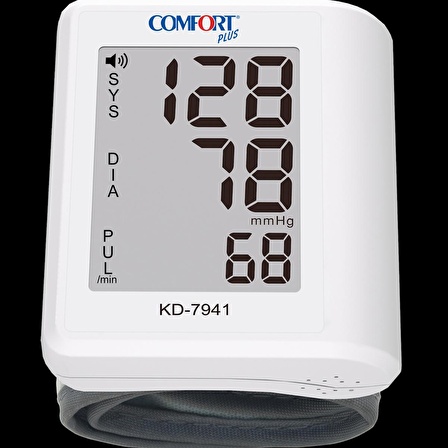 Comfort Plus KD-7941 Bilekten Ölçme Türkçe Konuşan Tansiyon Aleti