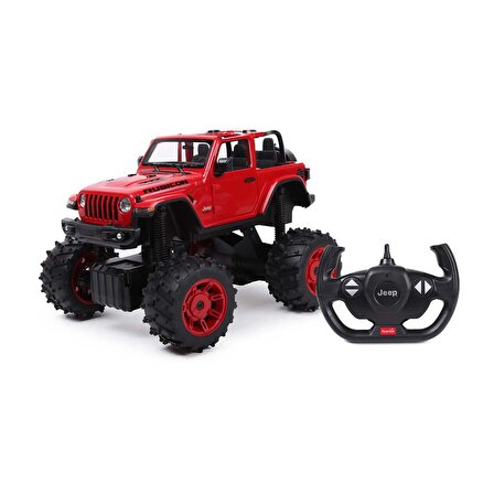 1:14 Jeep Wrangler Rubicon Uzaktan Kumandalı Araba 28 cm. - Kırmızı