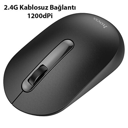 HOCO GM14 Platinium 1200dPi 2.4G Bluetooth Kablosuz Optik Mouse