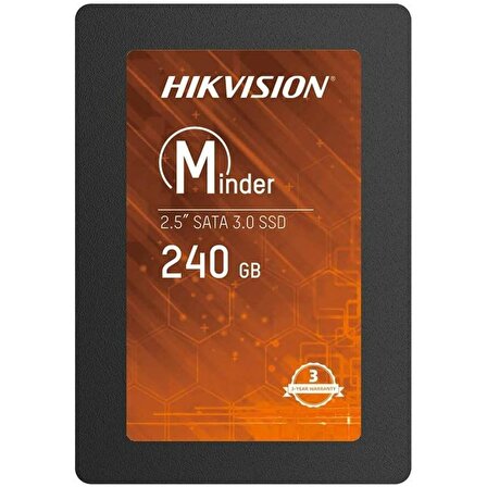 Hikvision Minder 2.5 İnç 240 GB Sata 3.0 400 MB/s 530 MB/s SSD 