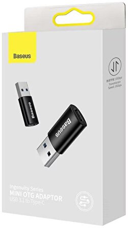 Baseus USB 3.1 to Type-C Dönüştürücü Adaptör Mini OTG Baseus Ingenuity Series