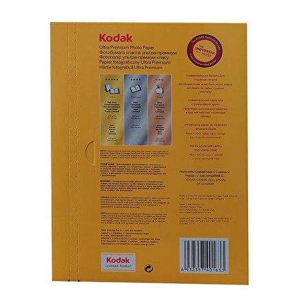 Kodak Photo Paper Ultra Premium 15x21(A5) 270gr (100 Adet)