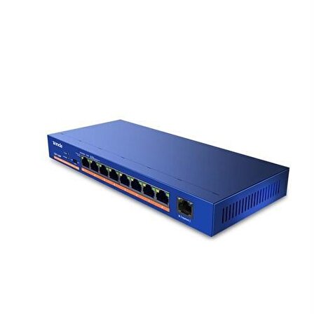 8 Port 10/100 PoE, 9 Port Switch