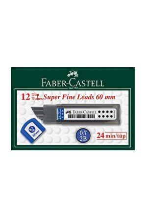 Faber Castell Min Kalem Ucu Super Fıne 2B 0.7 (12 Adet)