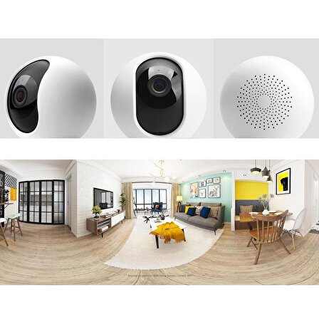 Xiaomi Mijia Home Security 360 2 Megapiksel Full HD 1920x1080 IP Kamera Güvenlik Kamerası