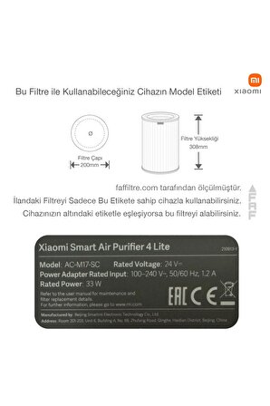 Mi Smart 4 Lite Air Purifier Gri Hepa Filtre Orjinal Sku:bhr5272gl