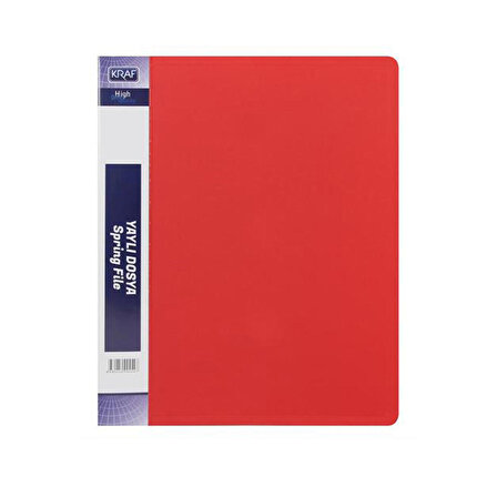 Kraf A4 Kırmızı Yaylı Dosya Ar307P