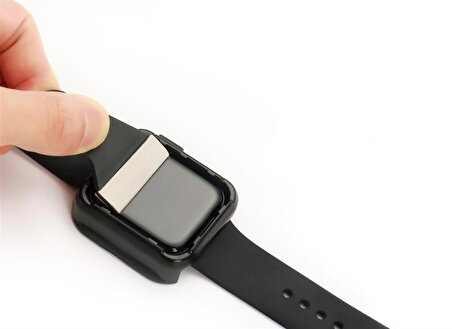 Apple Watch 4 5 6 SE SE2022 Serisi 40mm Uyumlu 360 Tam Koruma Shock-Resistant Cam Ekran Koruyucu