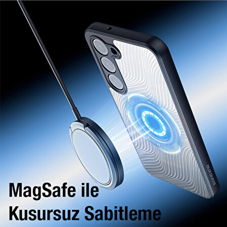 Dux Ducis Samsung S23 Plus Aimo Series MagSafe Premium Buzlu Sert PC-TPU Kılıf