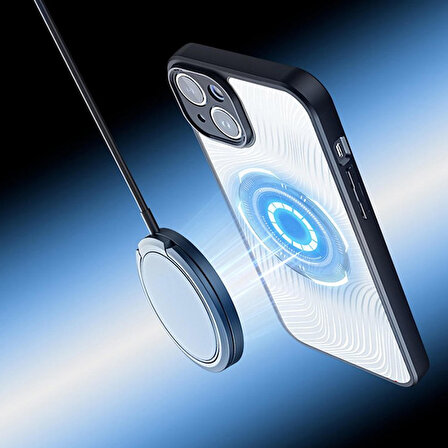 Dux Ducis iPhone 13 Aimo Series MagSafe Premium Buzlu Sert PC-TPU Kılıf