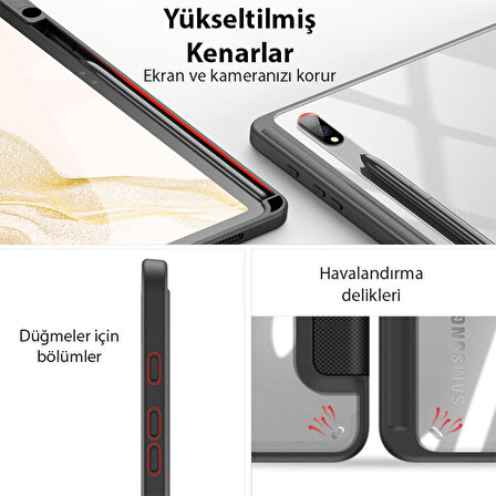 Dux Ducis SM Galaxy Tab S8-S7 Kılıf Toby Series Manyetik Kapaklı Kılıf (X700-X706)-(T870-T875-T876B)
