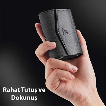 Dux Ducis Mix Series Airpods 3 için Premium Mıknatıslı Deri Kılıf Siyah