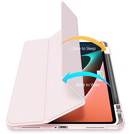 Dux Ducis Xiaomi Mi Pad 5 - 5 Pro Kılıf Kalem Bölmeli Toby Series PEMBE