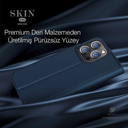 Dux Ducis iPhone 13 Pro Max 6.7inç Kılıf Kapaklı Flip Cover Kılıf SkinPro Series